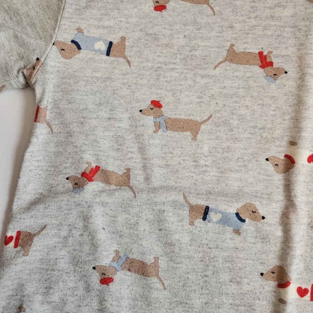 Old Navy Girls Dog Dachshund Pajamas Medium